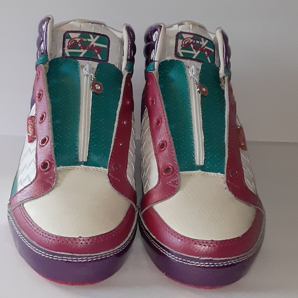Pastry Zipper Fab Cookie Hightop - size 9